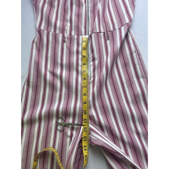 Romeo & Juliet Couture Womens Medium Jumpsuit Red & Ivory NWT - Picture 5 of 12